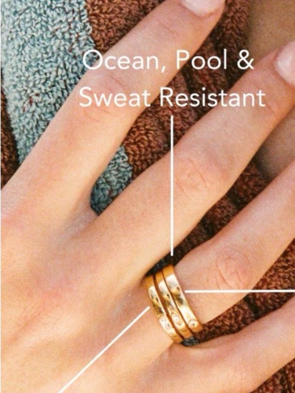 ATOLEA Eternity Stackable Rings - Size 7 - Picture 9 of 10